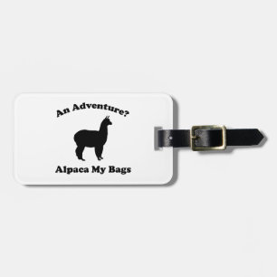 Ein Abenteuer? Alpaca My Bags Gepäckanhänger