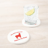 Ein Abenteuer? Alpaka meine Taschen Sandstein Untersetzer (Seite)