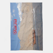 Ein Abenteuer an der Küste von Omani Geschirrtuch (Vertikal)