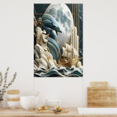 Ein Abenteuer auf dem Mondlicht Poster (Küche)