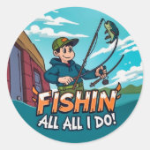 Ein Abenteuer im Leben Runder Aufkleber (Vorderseite)