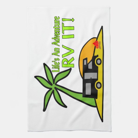 Ein Abenteuer so RV des Lebens es Küchentuch (Vertikal)