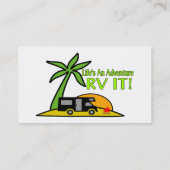 Ein Abenteuer so RV des Lebens es Visitenkarte (Rückseite)