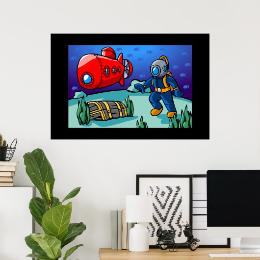 Ein Abenteuer unter Wasser Poster (Heimbüro)