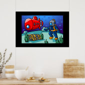 Ein Abenteuer unter Wasser Poster (Küche)