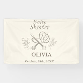 Ein abenteuerliches Abenteuer | Neutrale Babydusch Banner