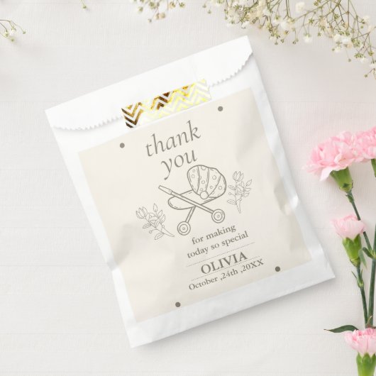 Ein abenteuerliches Abenteuer | Neutrale Babydusch Geschenktütchen (Versiegelt)