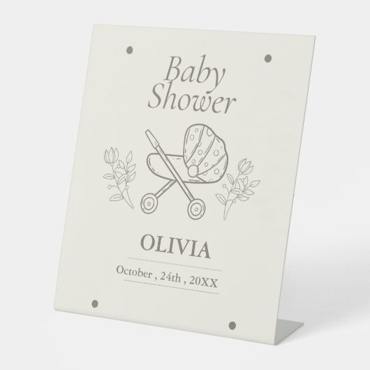 Ein abenteuerliches Abenteuer | Neutrale Babydusch Sockelschild (Vorderseite)