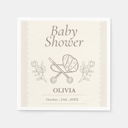 Ein abenteuerliches Abenteuer | Neutrales Baby Serviette (Vorderseite)