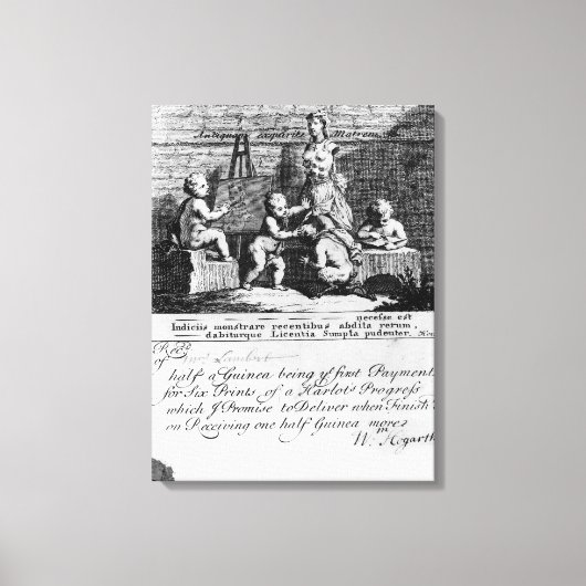 Ein Abonnementticket für 'A Harlot's Leinwanddruck (Vorderseite)