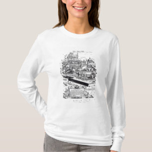 Ein Abschnitt einer Karte von Mailand, 1640 T-Shirt