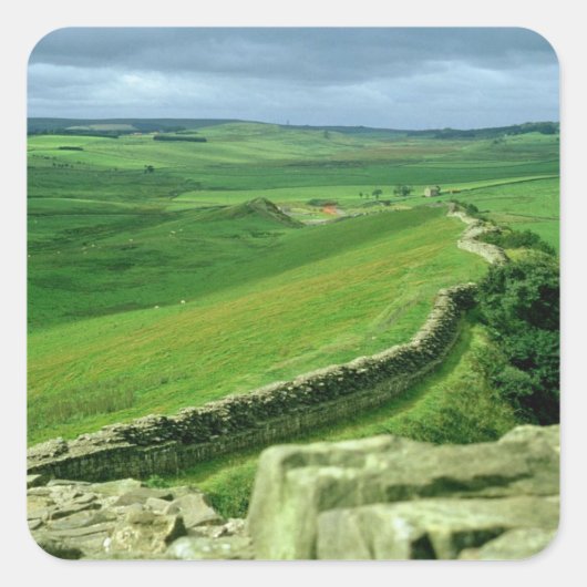 Ein Abschnitt von Hadrians Wand, ANZEIGE des 2. Quadratischer Aufkleber (Vorderseite)