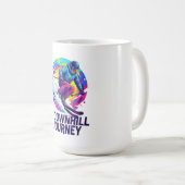 Ein abschüssiger Reiseskifahrer Kaffeetasse (VorderseiteRechts)