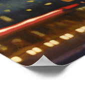 Ein abschüssiges Miami-Nachtposter Poster (Ecke)