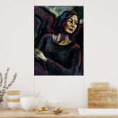 Ein absoluter Stranger - eine Ölpastelllackierung Poster (Küche)