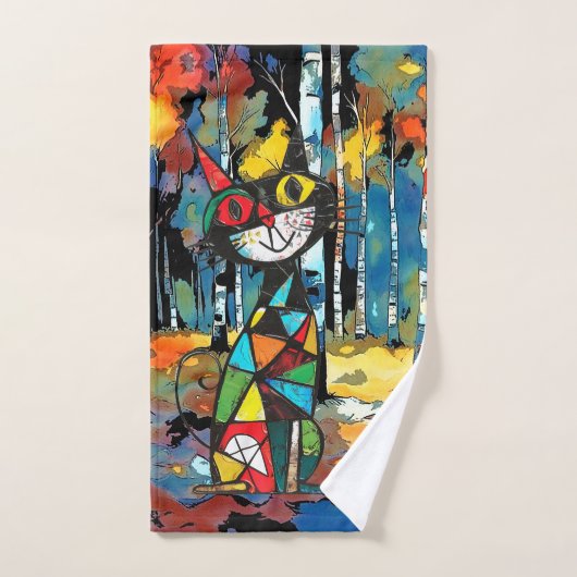 Ein Abstrakter Kinda-Tag Badhandtuch Set (Handtuch)