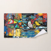 Ein Abstrakter Kinda-Tag Badhandtuch Set (Handtuch)