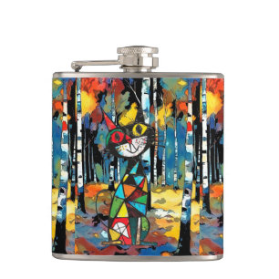 Ein Abstrakter Kinda-Tag Flachmann