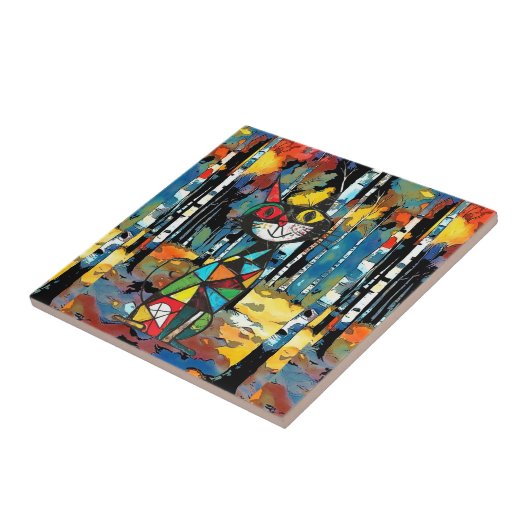 Ein Abstrakter Kinda-Tag Fliese (Seite)