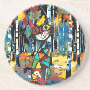 Ein Abstrakter Kinda-Tag Getränkeuntersetzer