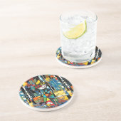 Ein Abstrakter Kinda-Tag Getränkeuntersetzer (Seite)