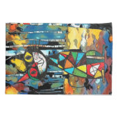 Ein Abstrakter Kinda-Tag Kissenbezug (Rückseite-Links)