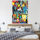Ein Abstrakter Kinda-Tag Leinwanddruck (Insitu (Schlafzimmer))