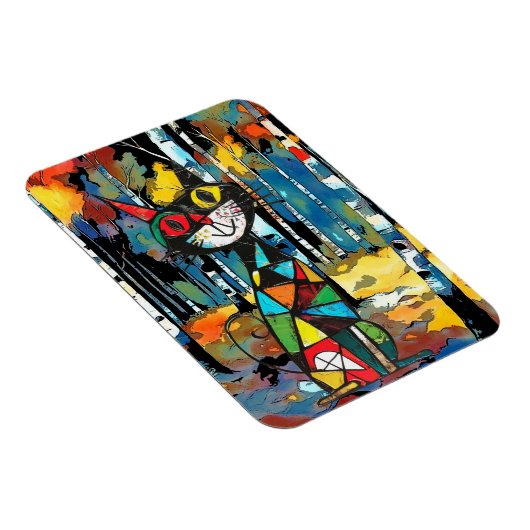 Ein Abstrakter Kinda-Tag Magnet (Rechte Seite)