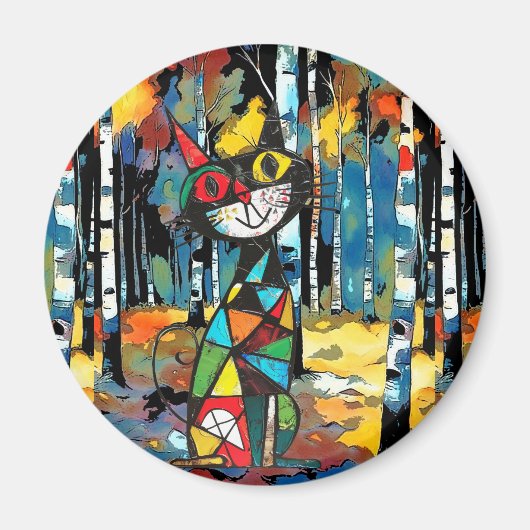 Ein Abstrakter Kinda-Tag Magnet (Vorne)