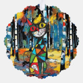 Ein Abstrakter Kinda-Tag Ornament Karte (Rückseite)