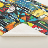 Ein Abstrakter Kinda-Tag Sherpadecke (3/4)