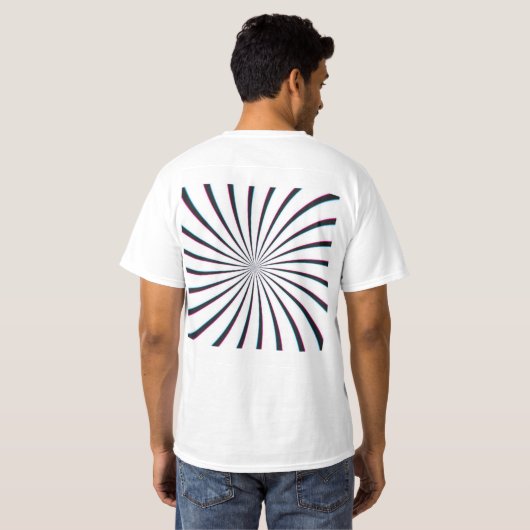 Ein abstrakter psychedelischer T - Shirt (Schwarz voll)