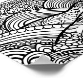 ein abstrakter Sonnenuntergang Poster (Ecke)