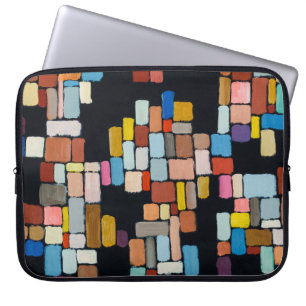 ein abstraktes Bild; geometrische Formen Laptopschutzhülle