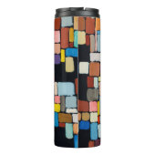 ein abstraktes Bild; geometrische Formen Thermosbecher (Rückseite)