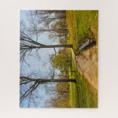 Ein Abstraktes Foto von Central Park New York. Puzzle (Vertikal)