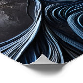 Ein Abstraktes Frauenportrait mit Arroganz Poster (Ecke)