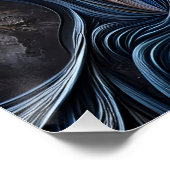 Ein Abstraktes Frauenportrait mit Arroganz Poster (Ecke)