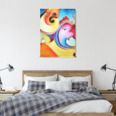 Ein abstraktes Ganesha-Bild Leinwanddruck (Insitu (Schlafzimmer))