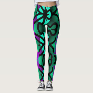 Ein abstraktes Muster "Ratti_Creative_Arts"-Leggin Leggings