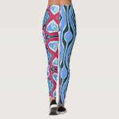 Ein abstraktes Muster "Ratti_Creative_Arts" Leggings (Rückseite)