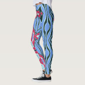 Ein abstraktes Muster "Ratti_Creative_Arts" Leggings (Links)