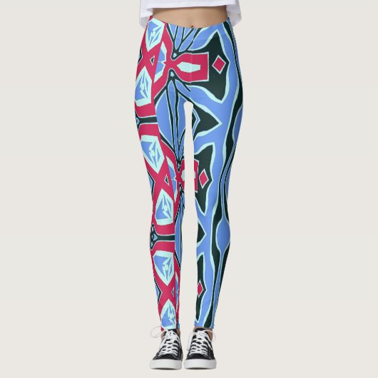 Ein abstraktes Muster "Ratti_Creative_Arts" Leggings (Vorderseite)
