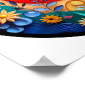 Ein abstraktes Plakat mit modernen Naturthemen (Ecke)