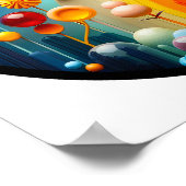 Ein abstraktes Plakat mit modernen Naturthemen (Ecke)