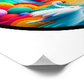 Ein abstraktes Plakat mit modernen Naturthemen (Ecke)