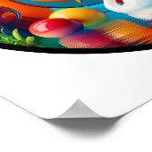 Ein abstraktes Plakat mit modernen Naturthemen (Ecke)