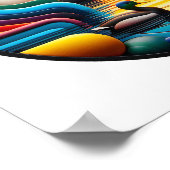 Ein abstraktes Plakat mit modernen Naturthemen (Ecke)