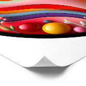 Ein abstraktes Plakat mit modernen Naturthemen (Ecke)