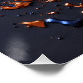 Ein Abstraktes Portrait über das Gesicht einer Fra Poster (Ecke)